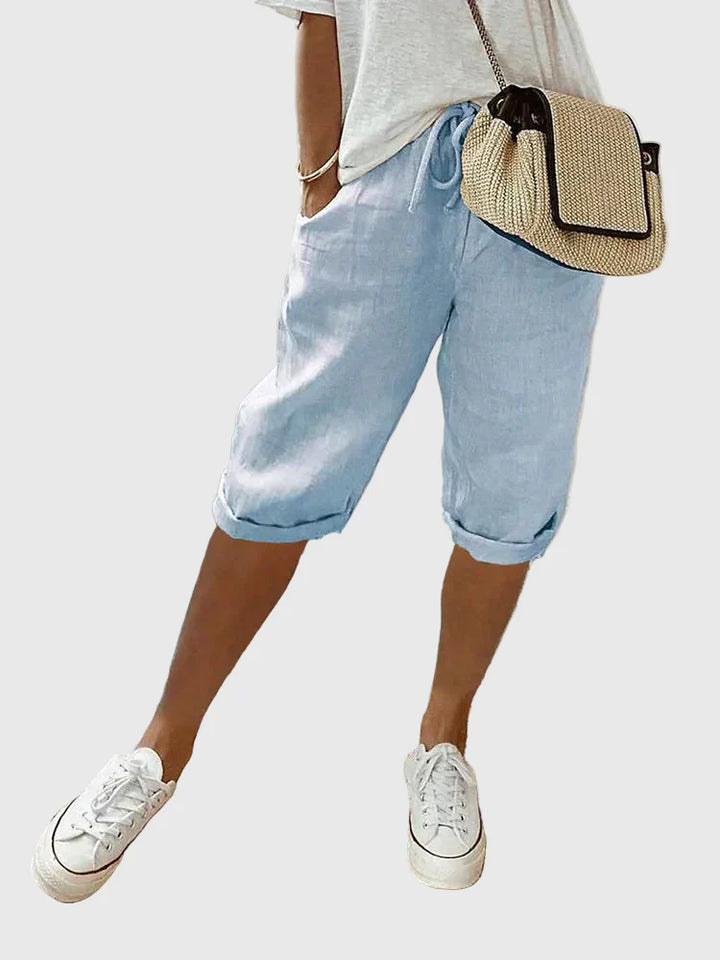 Short da donna comodo e traspirante con vita elastica