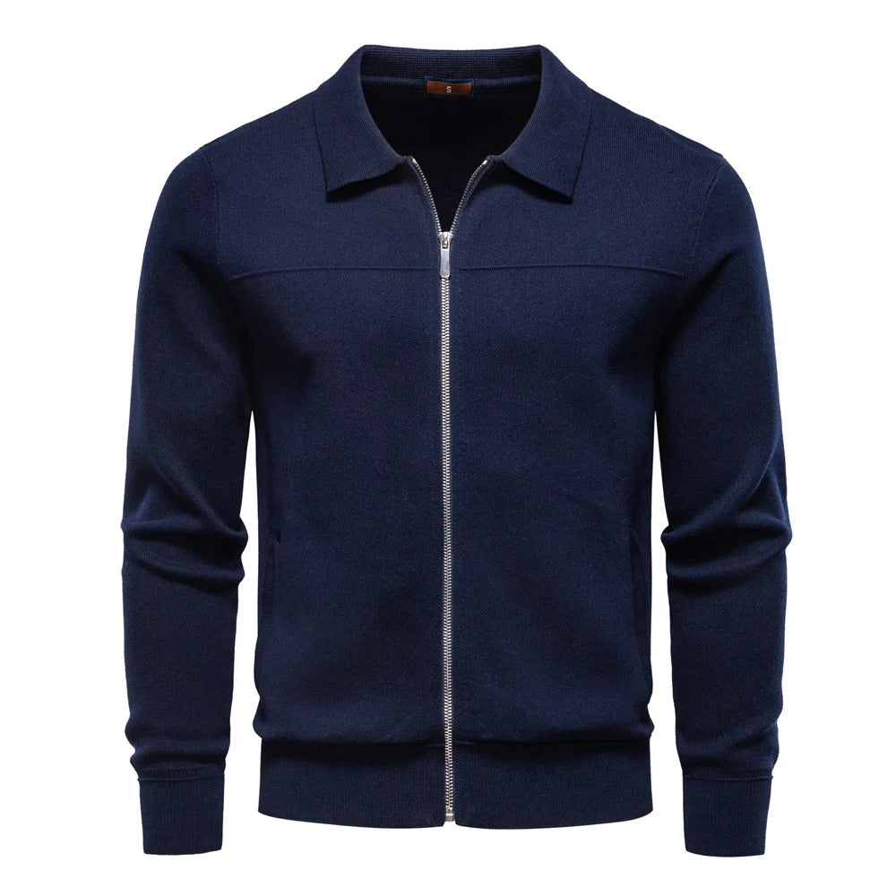 Giacca casual in cotone traspirante stile sportivo per uomo