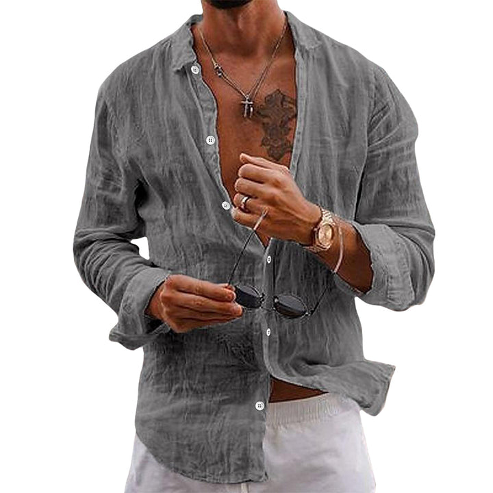 Camicia uomo in lino e cotone leggera ed elegante