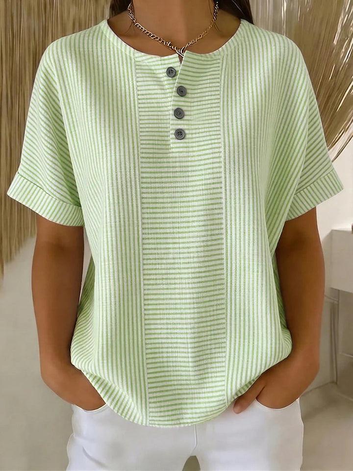 Blusa estiva donna a righe elegante e leggera