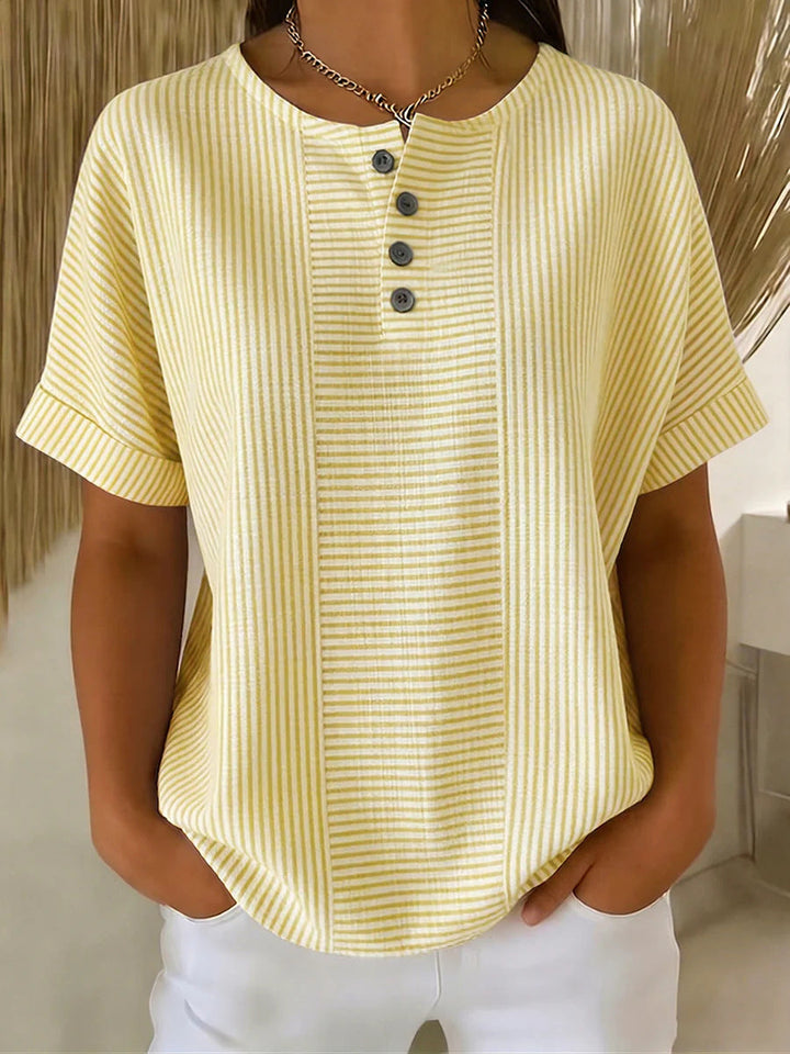 Blusa estiva donna a righe elegante e leggera